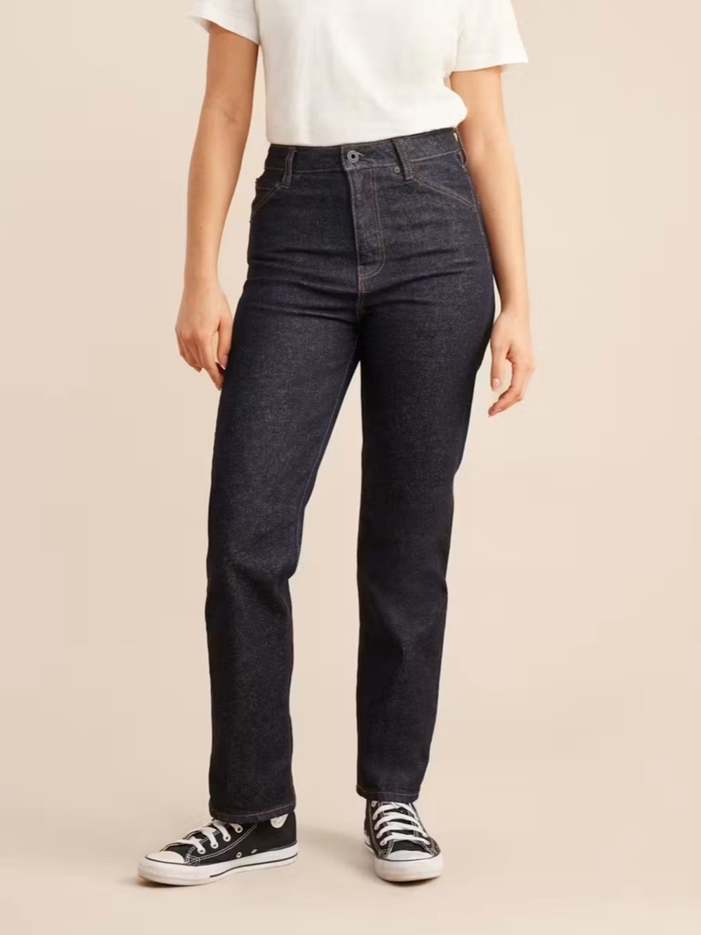 Roark HWY 395 Kaihara Japanese Denim Jeans Sz 25 NWT Dark Indigo High Rise